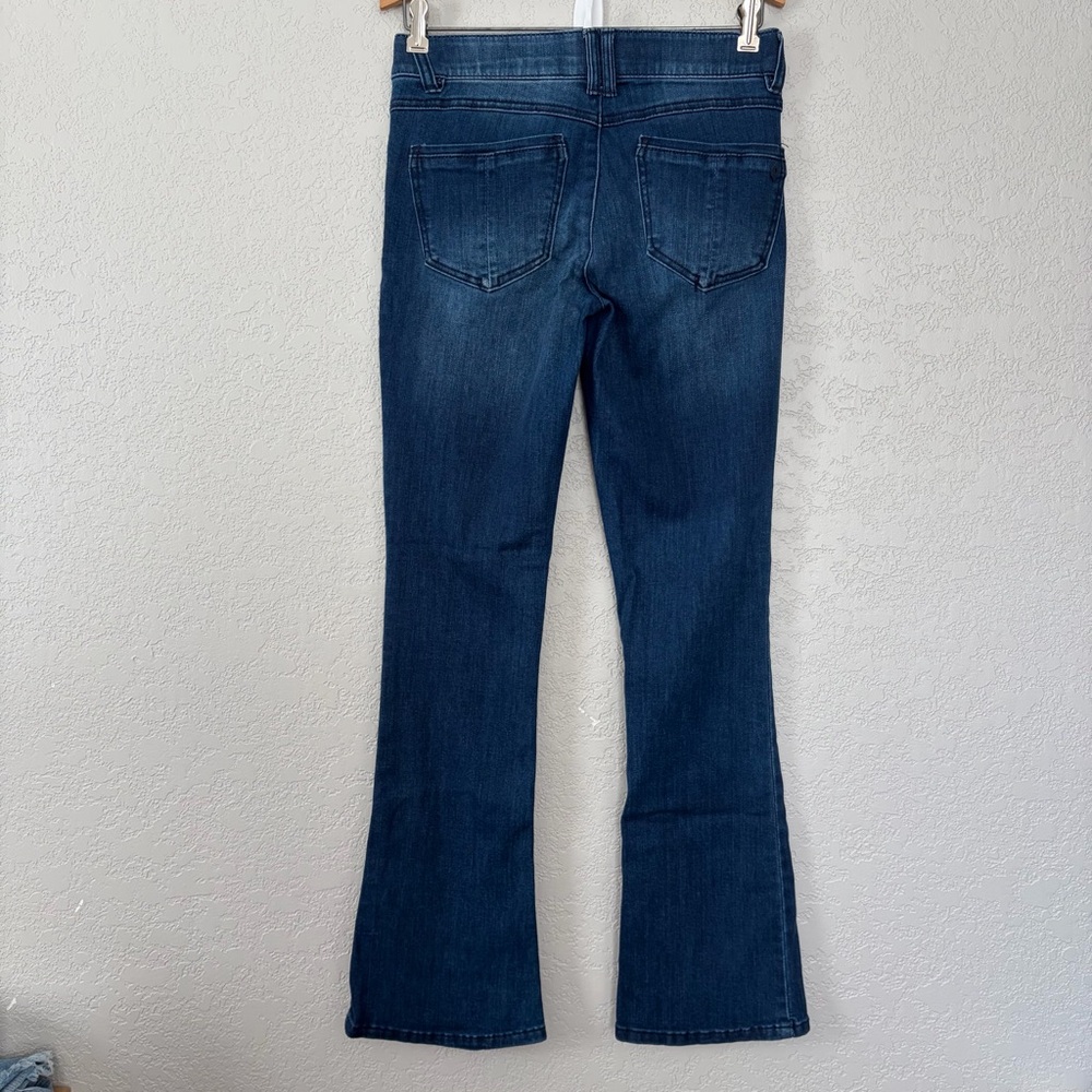 Democracy Women's SZ 4 Ab Solution Mid Rise Stretch Dark Denim Boot Cut Jeans - Picture 8 of 8